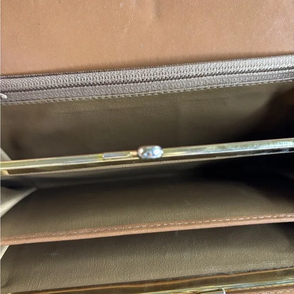 Celine Macadam Monogram Flap Kisslock Long Wallet Purse in EUC - Picture 8 of 15